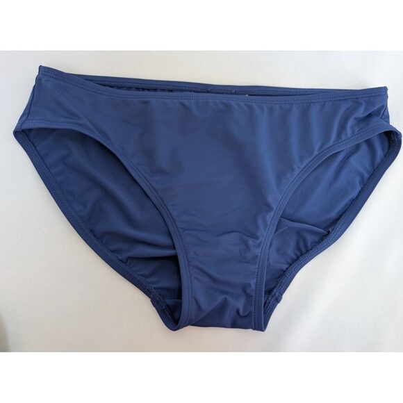 Lauren Ralph Lauren Bikini Swim Bottom Women’s Swimwear Navy Blue Sz M No Tag - Picture 1 of 4